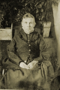 Lillian Love Hall Searles Rude, taken about 1880 after her marriage to Norman